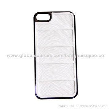 Luxury Fashionable Horizontal Grain Protective Holster for iPhone 5/5S, Plating Stick Skin